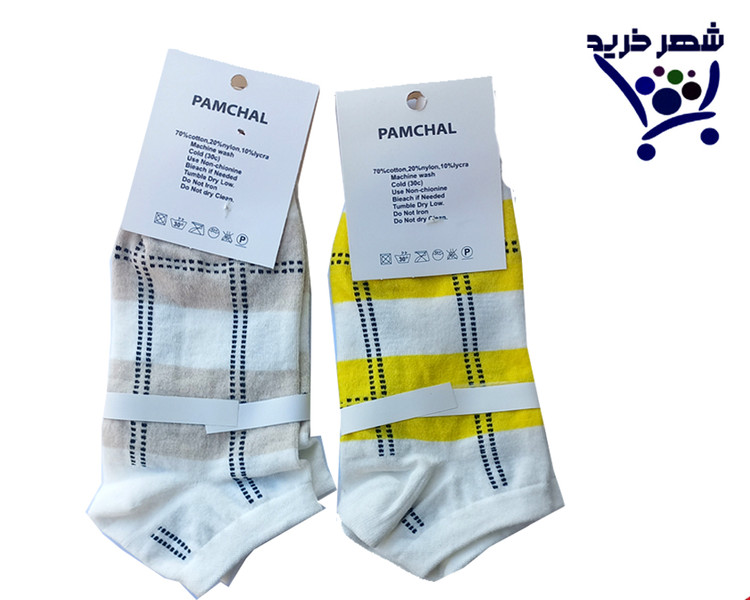 جوراب اسپرت رنگی دخترانه مچدارپامچال